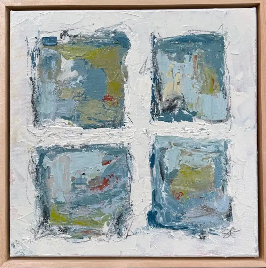 “Between The Tides and Rust II” - 12” x 12”