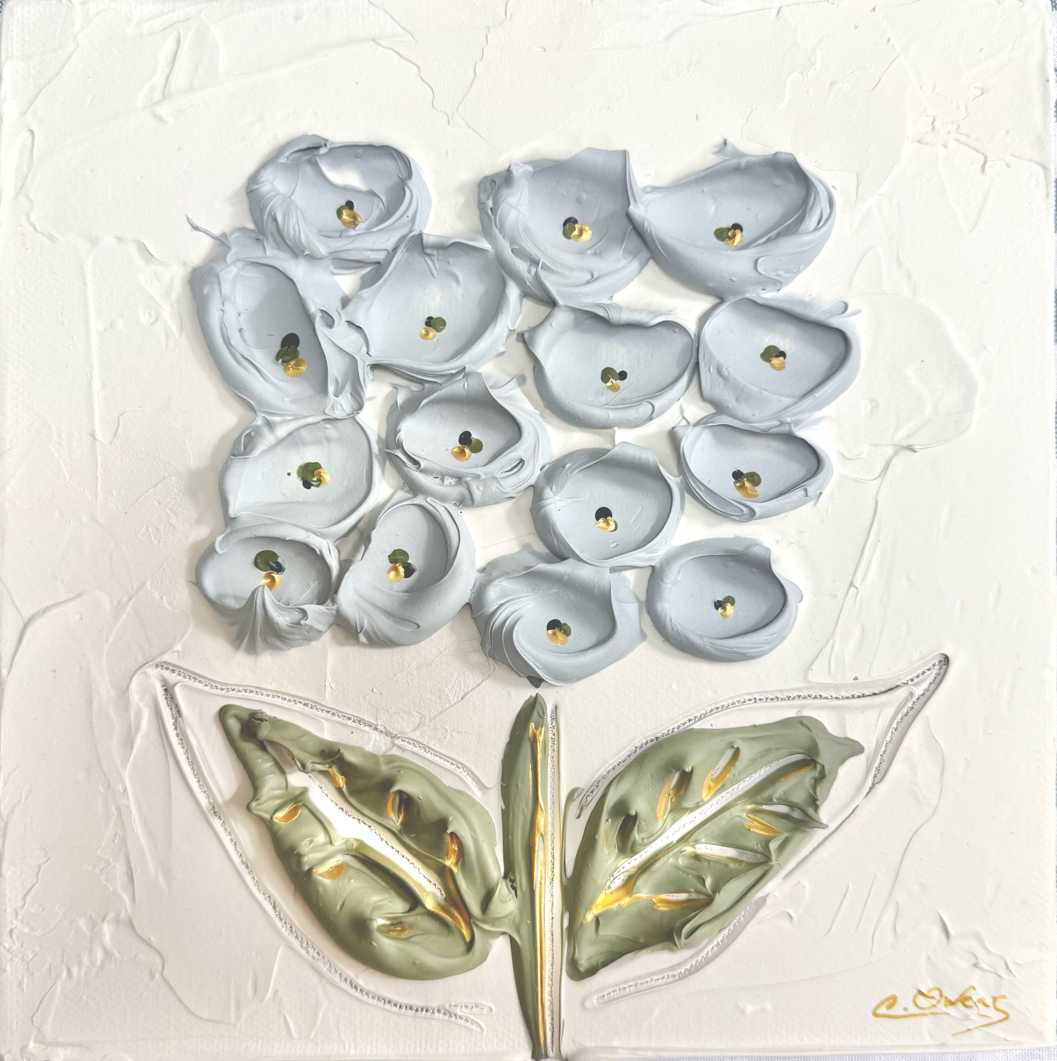 “Hydrangea Bloom II” - 8” x 8”