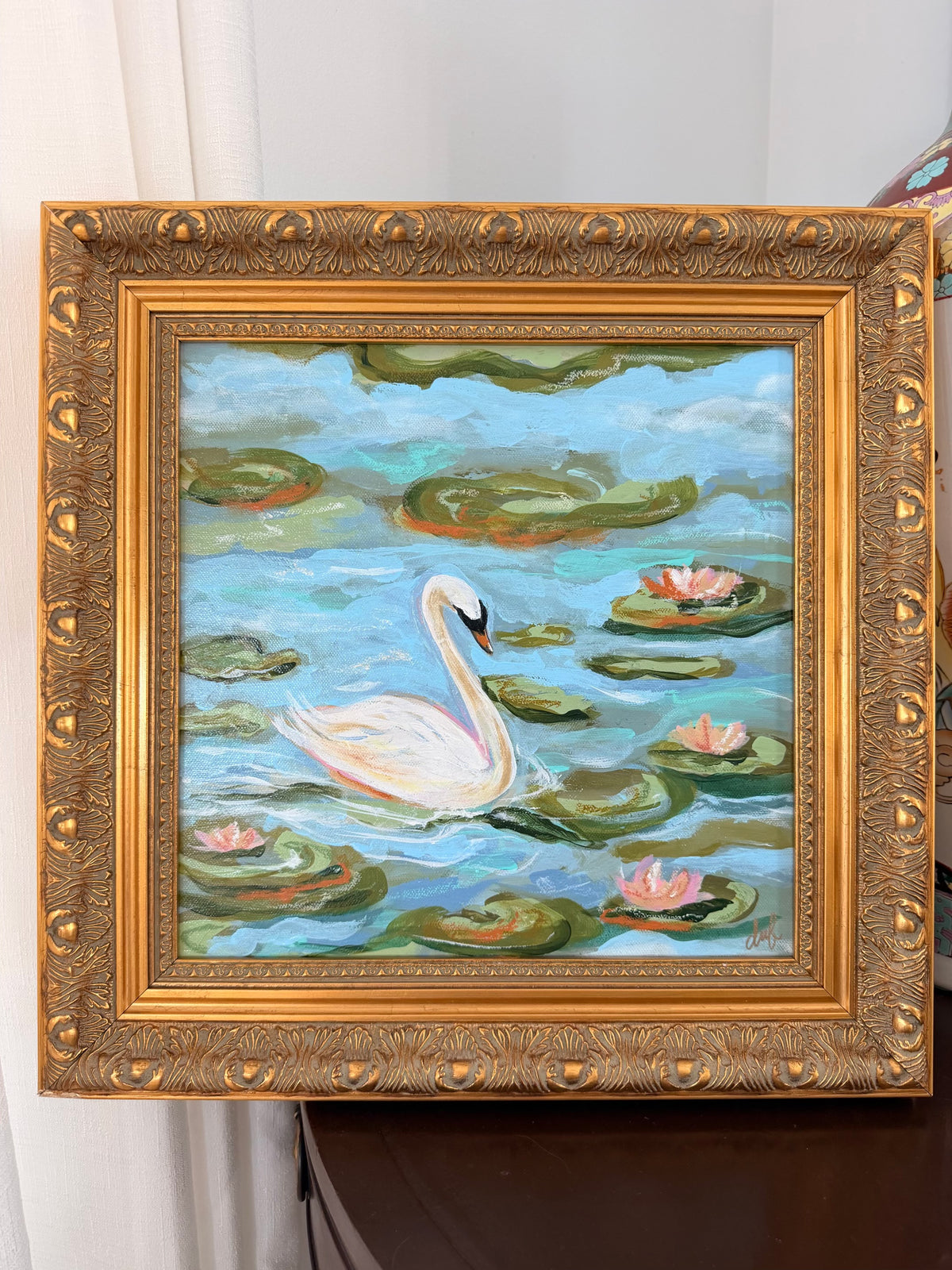 “Swan Song I” - 16” x 16”