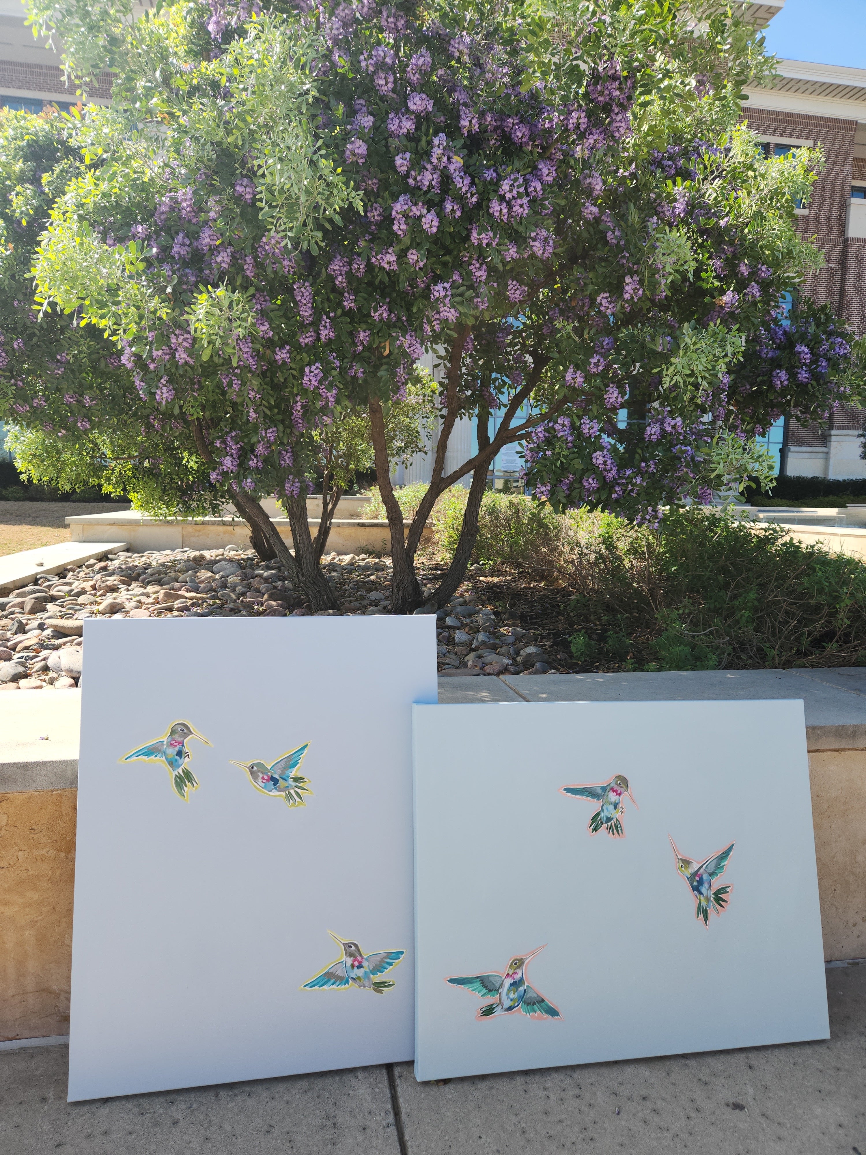 "Hummingbird Dance I" - 30” x 24”