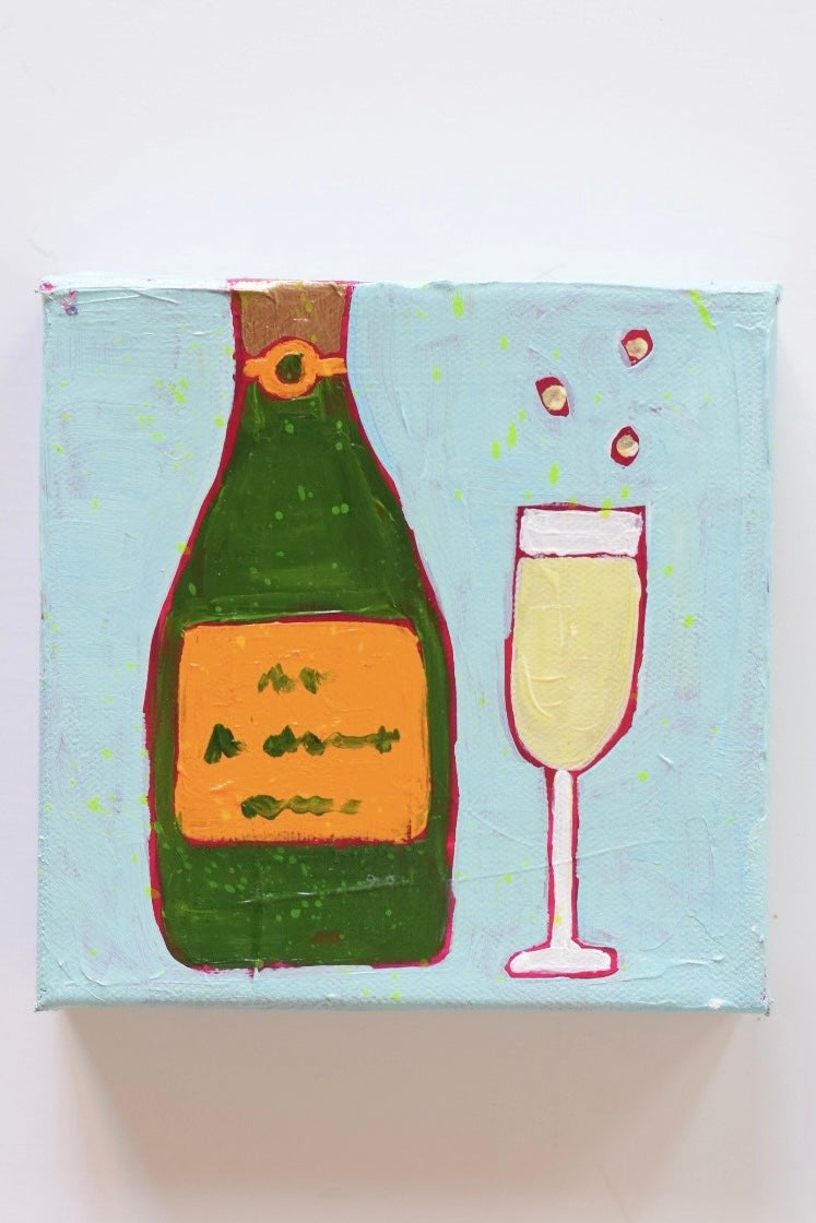 “Cheers to Us” - 6” x 6”