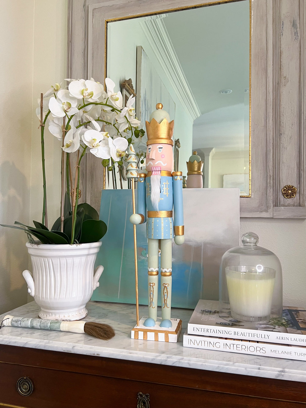*Preorder* 24” Nutcracker - Blue Tree
