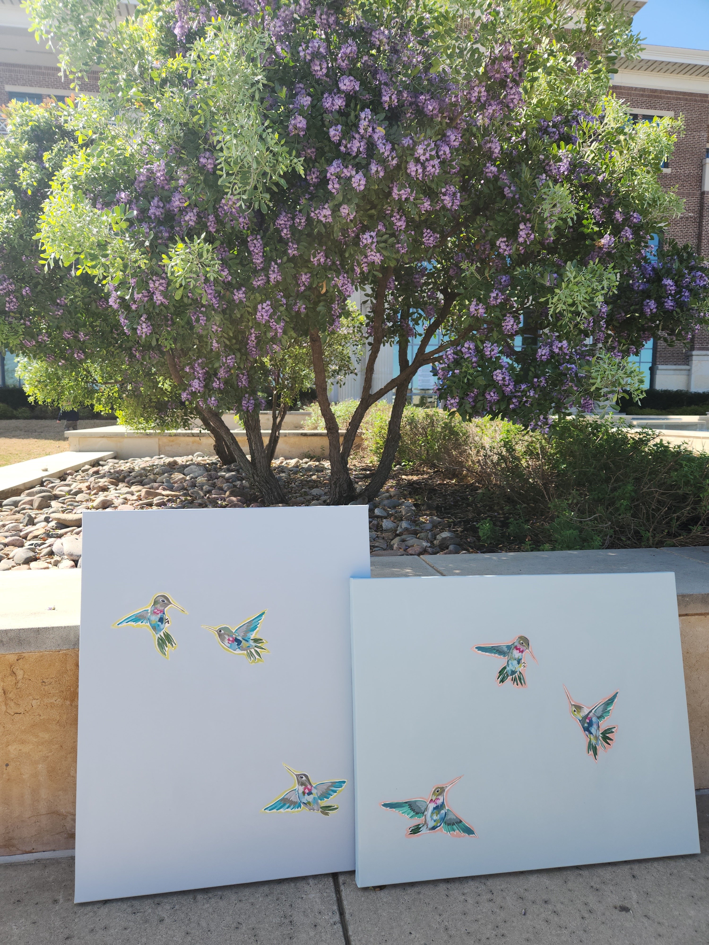 "Hummingbird Dance II" - 24” x 30”