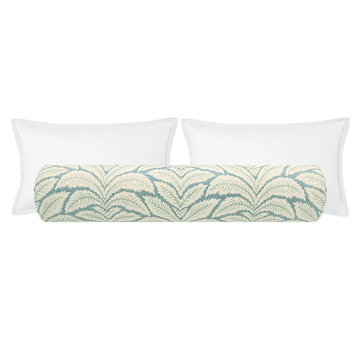 Talavera Linen Aqua Bolster - Brunschwig & Fils