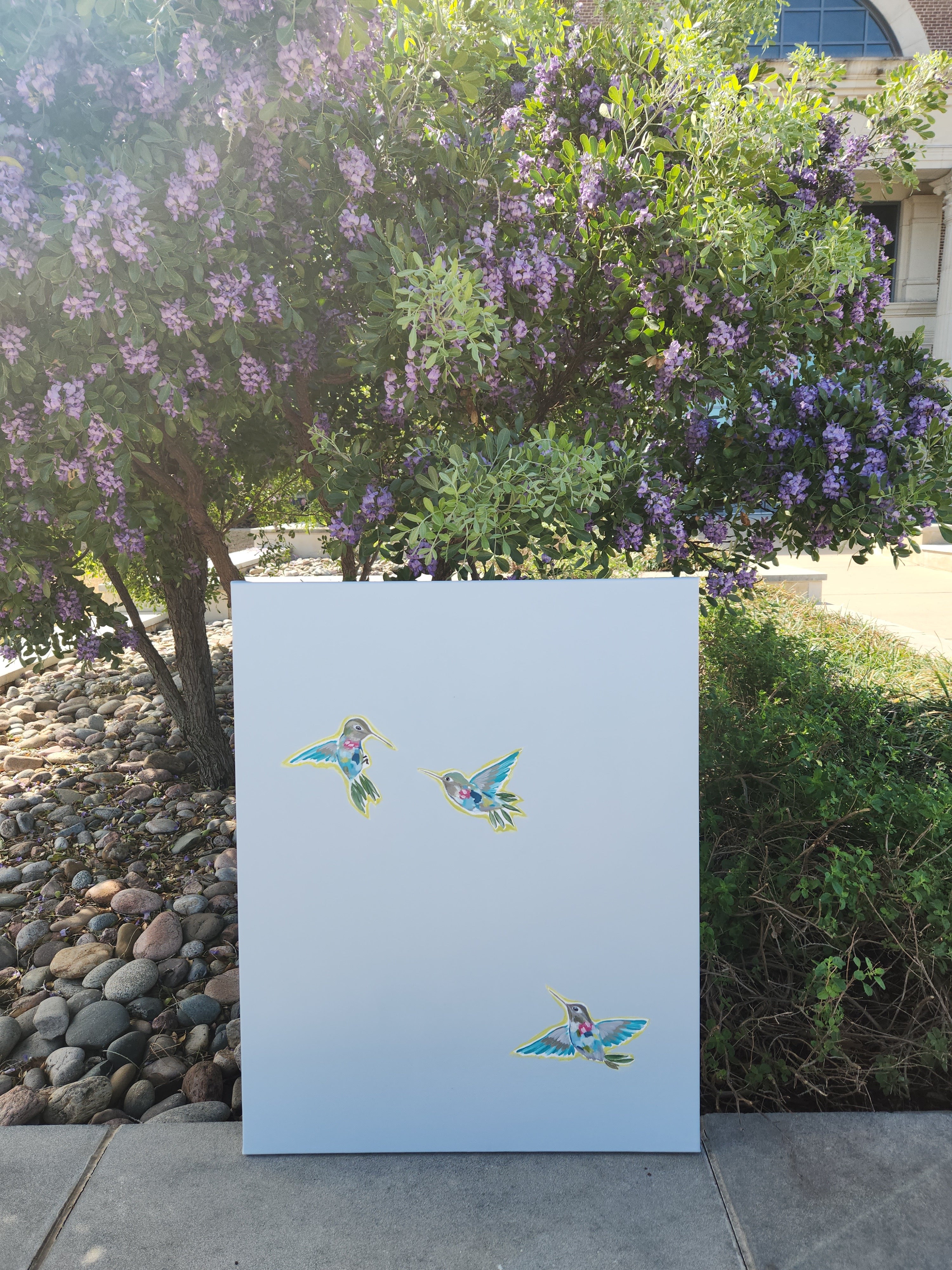 "Hummingbird Dance I" - 30” x 24”