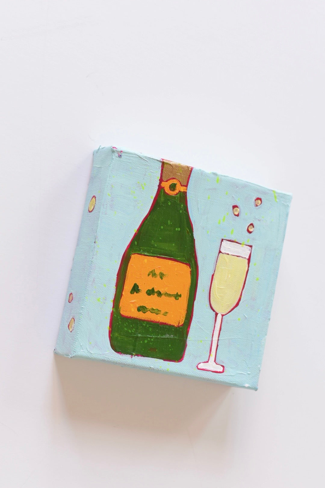 “Cheers to Us” - 6” x 6”