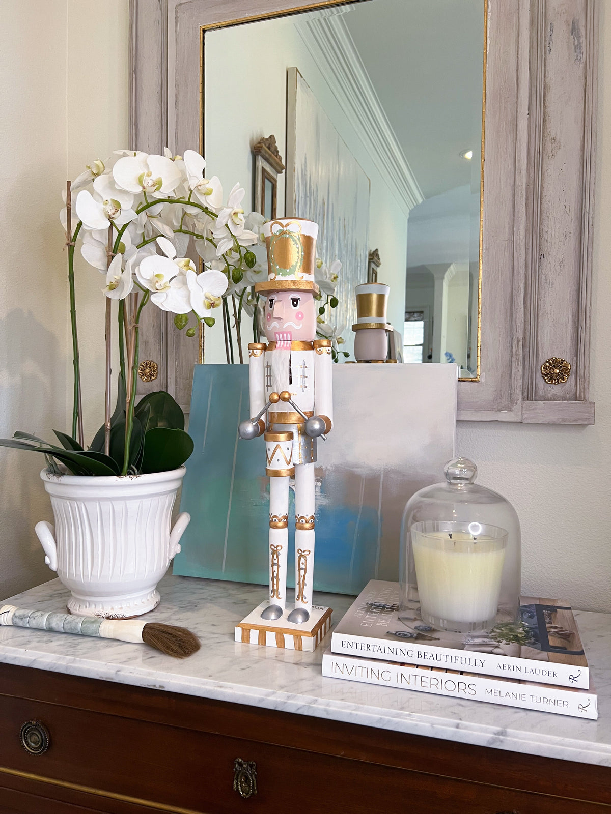 *Preorder* 24” Nutcracker - White Drummer