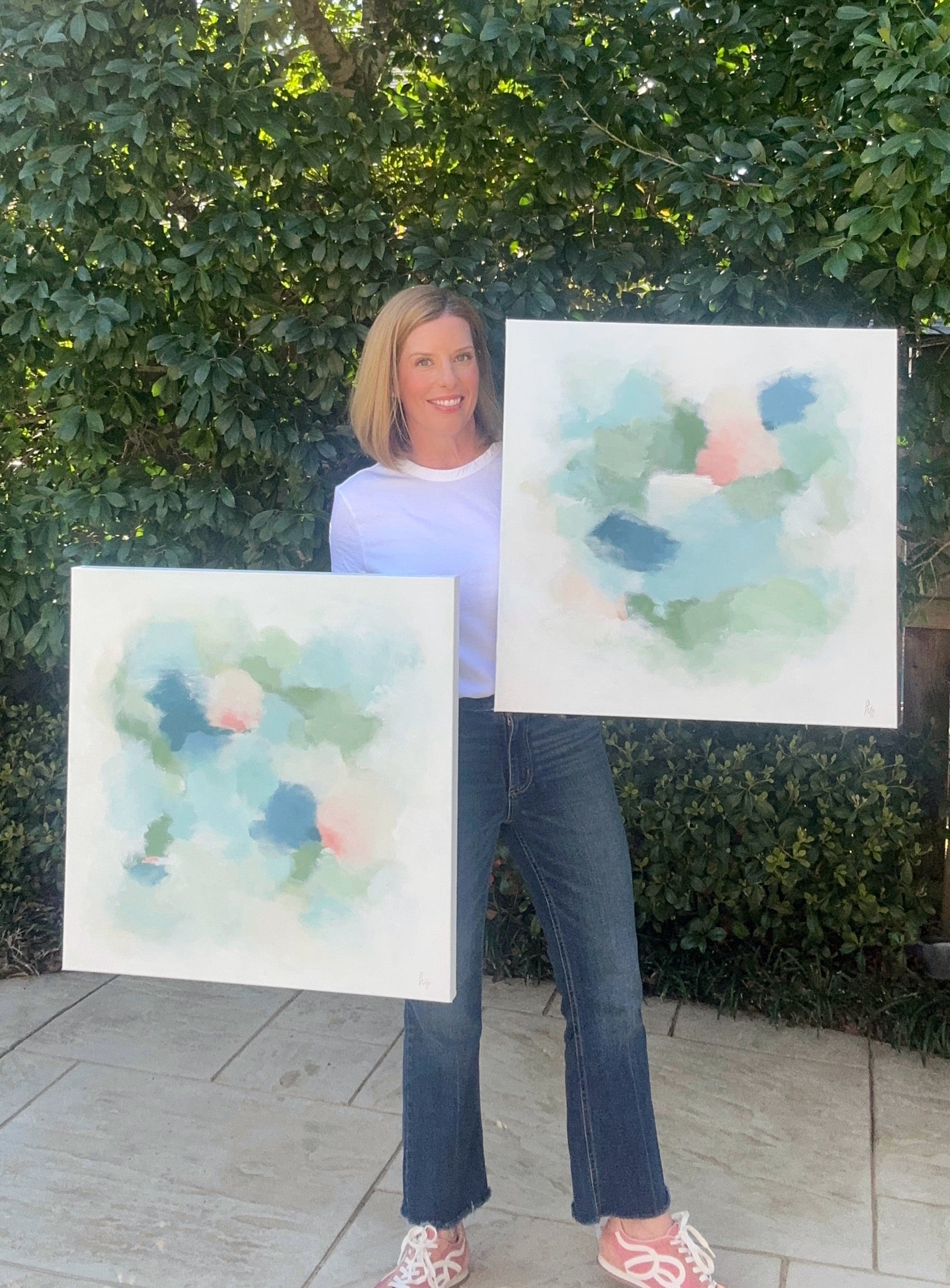 “Emerging Bloom I” - 24” x 24”