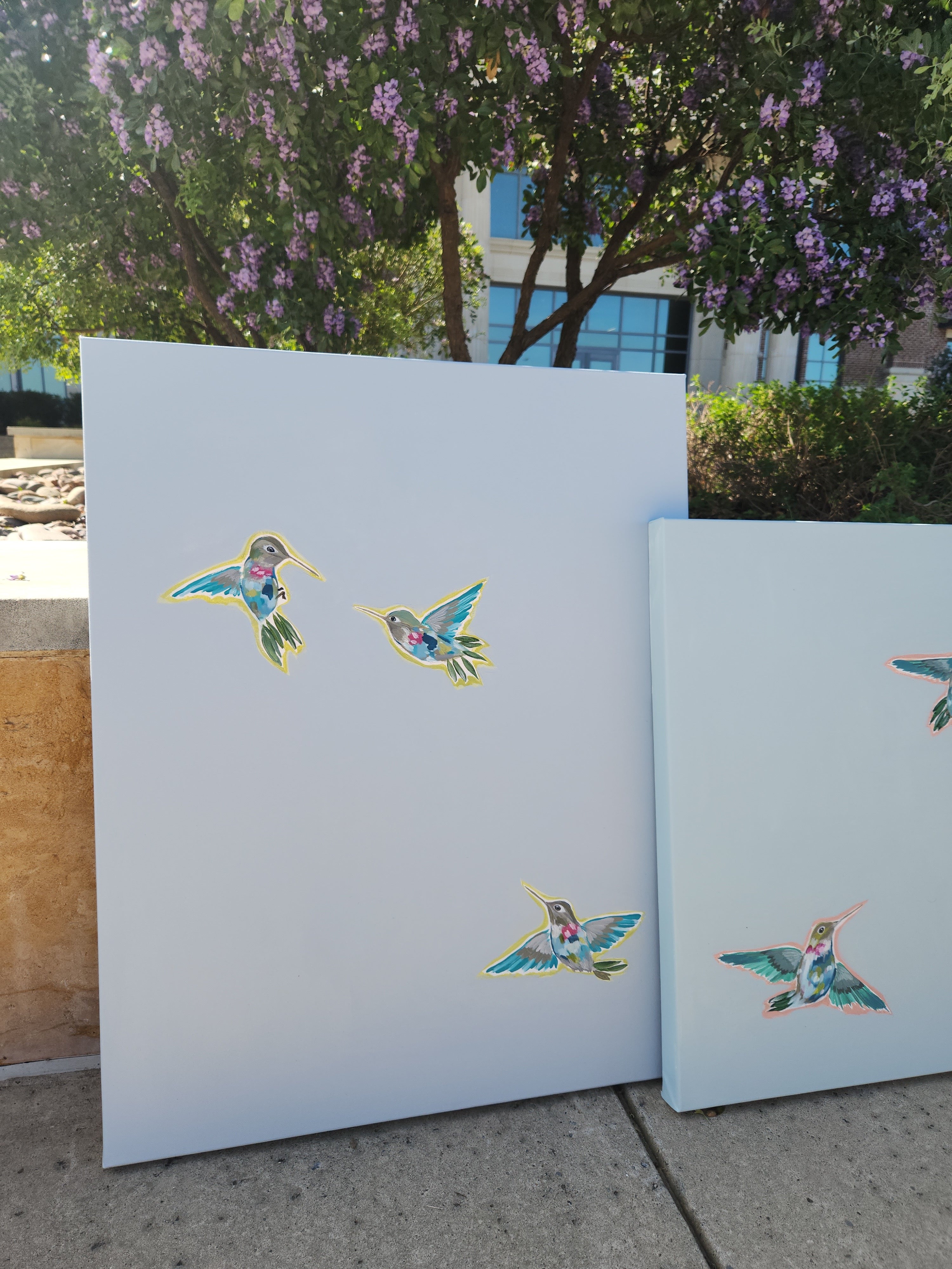 "Hummingbird Dance II" - 24” x 30”