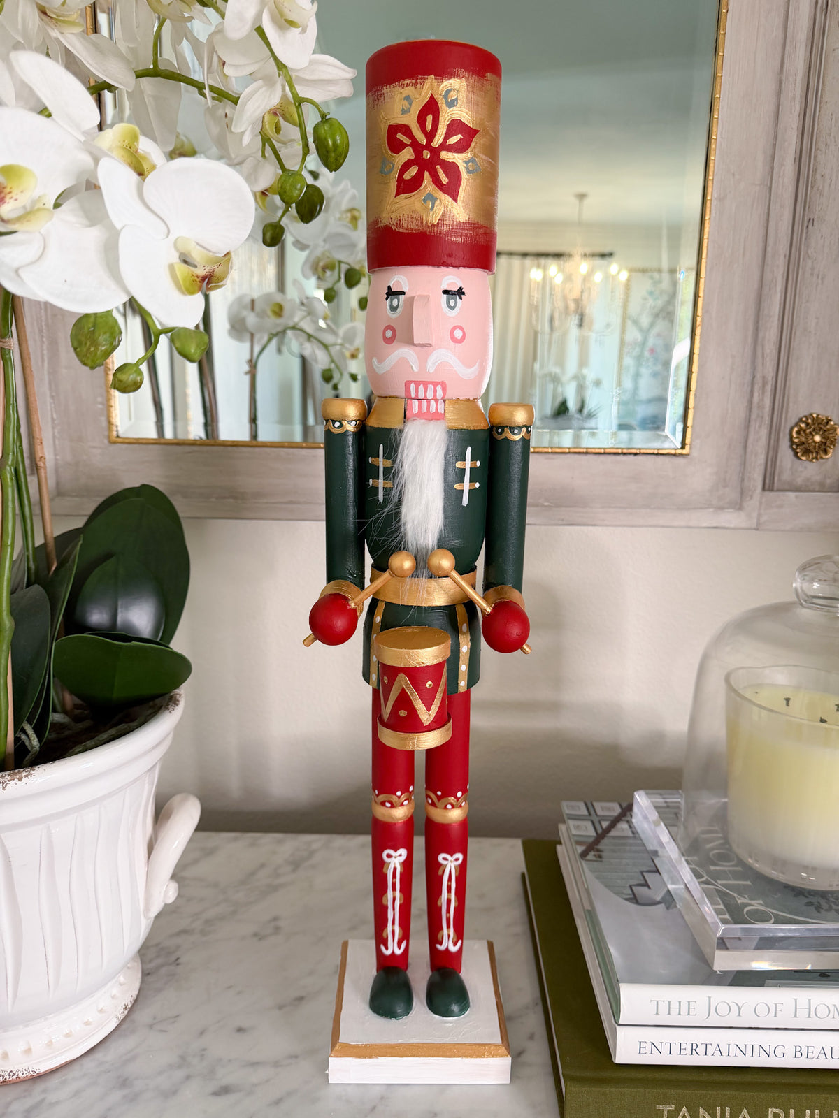 *Preorder* 24” Nutcracker- Red and Green Drummer