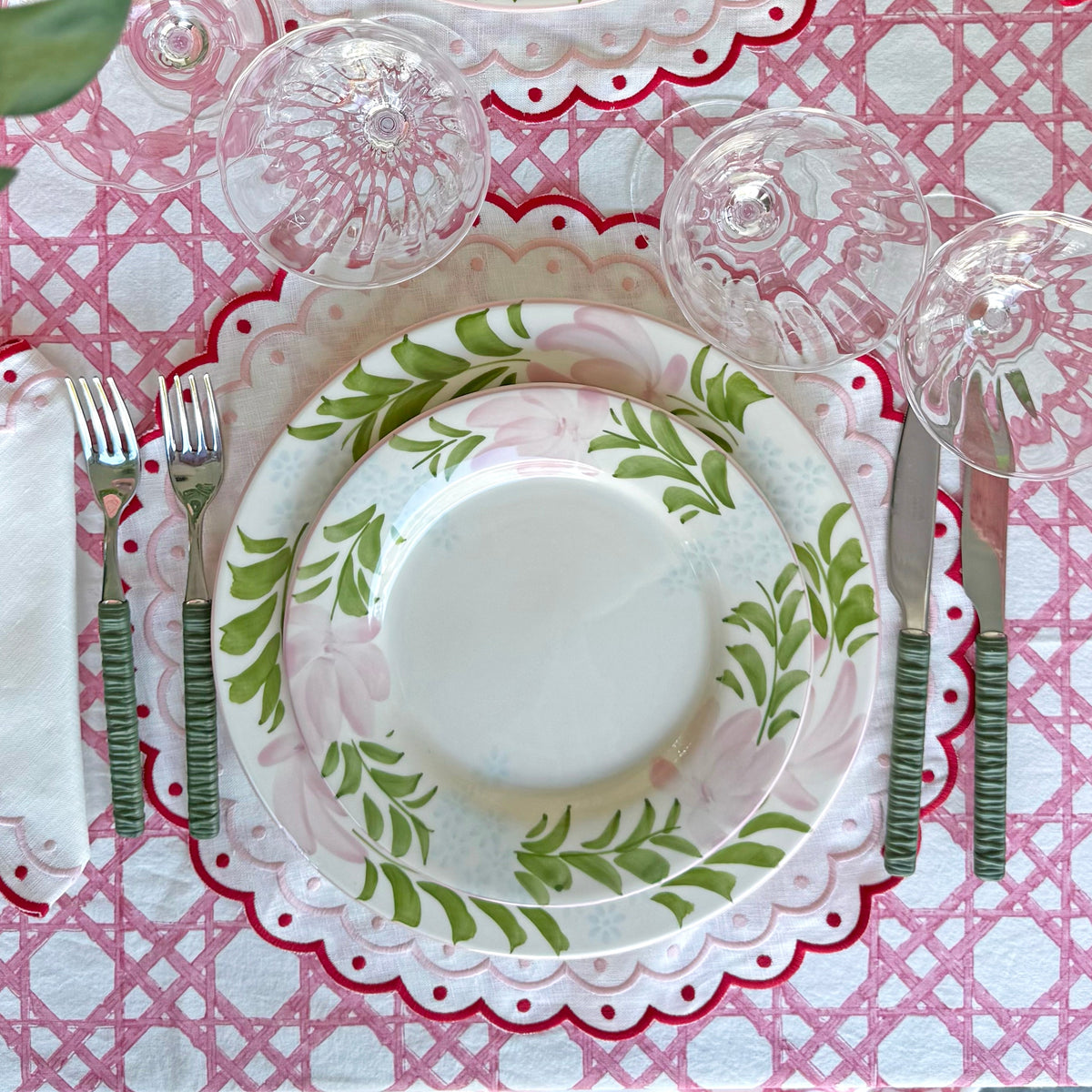 Carmen red linen napkin (set of 4)