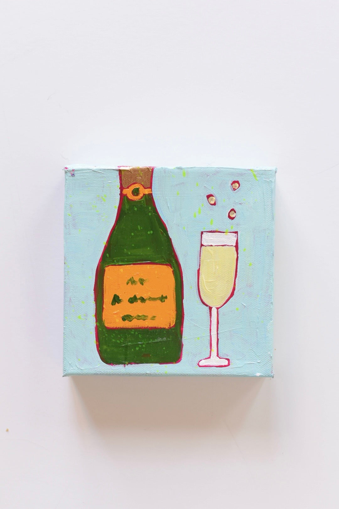 “Cheers to Us” - 6” x 6”