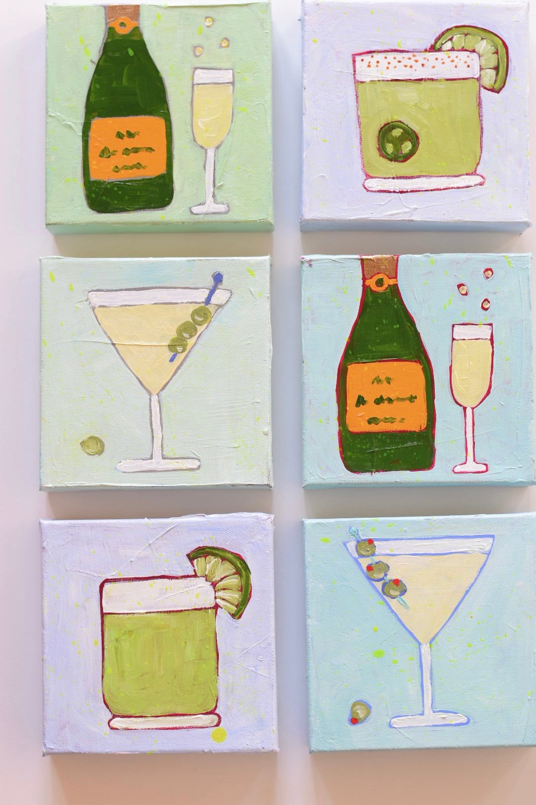 ”Cheery Cheers” - 6” x 6”