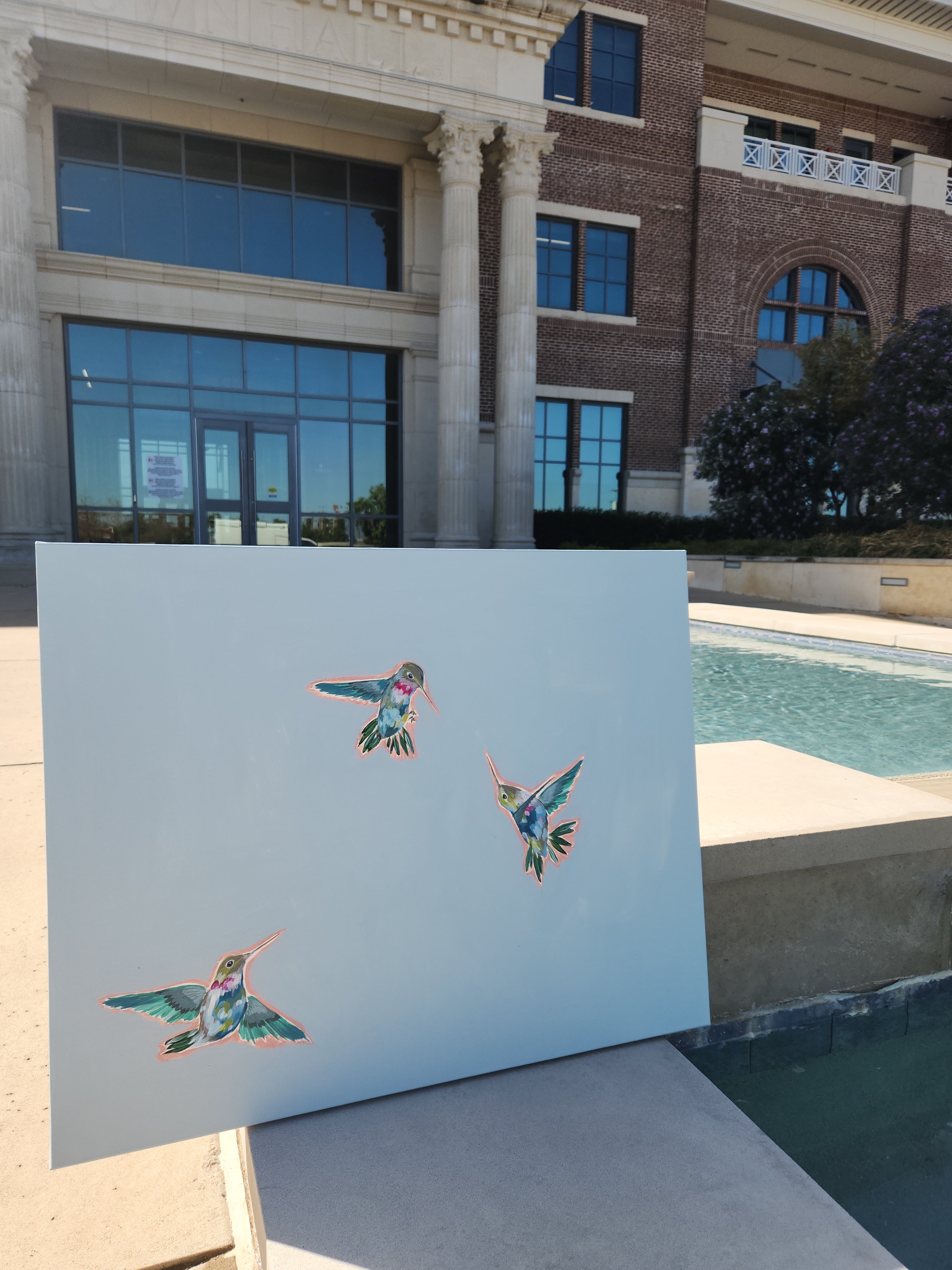 "Hummingbird Dance II" - 24” x 30”