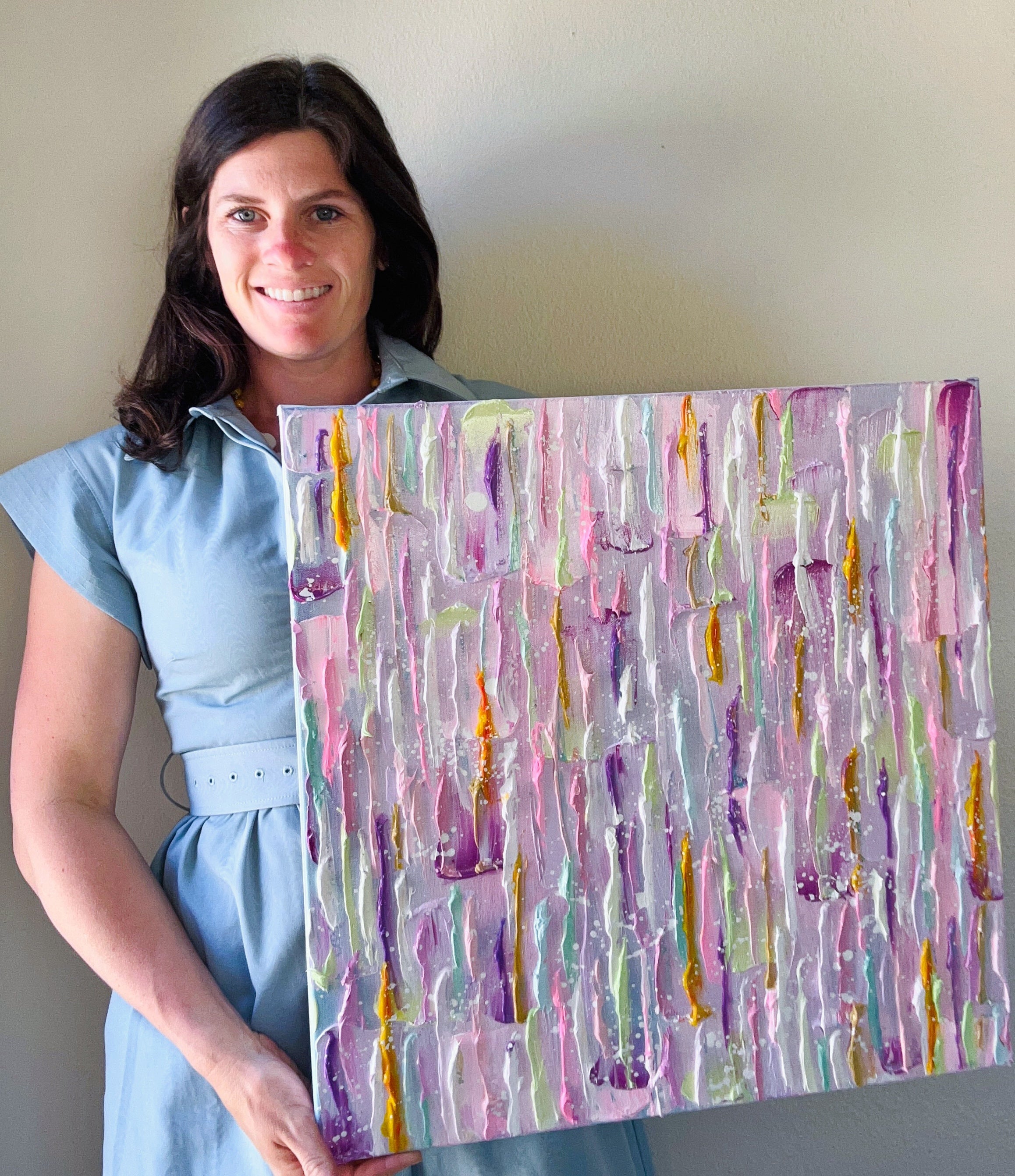 "Effervescent Anemone" - 20"x20"