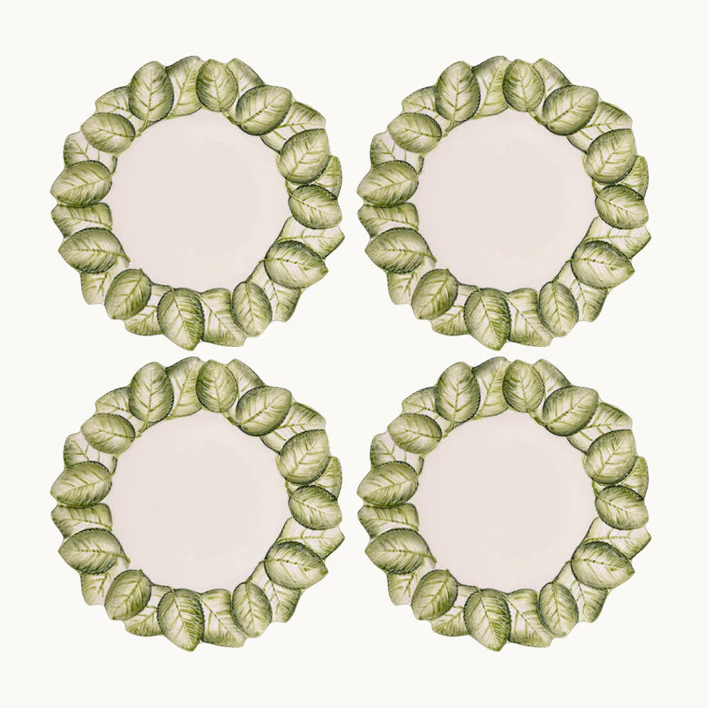 Green Leaves Dinner Plate (Set of 4)