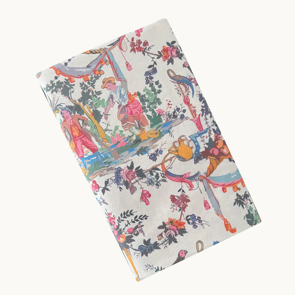 Pink Toile Tablecloth