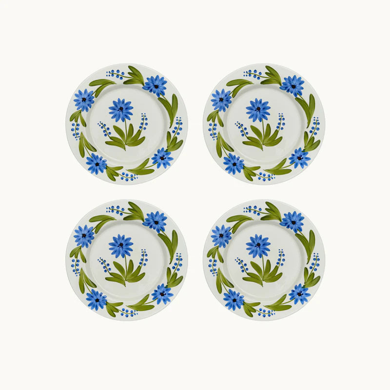 Olivia Hand-Painted Dessert Plate (Set of 4)