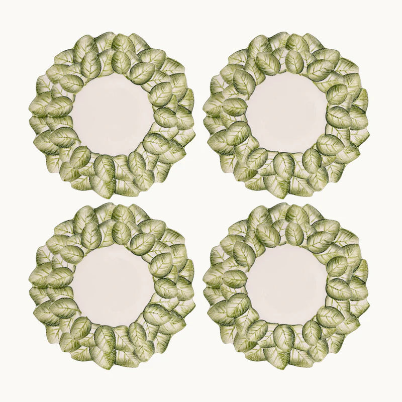 Green Leaves Dinner Plate (Set of 4)