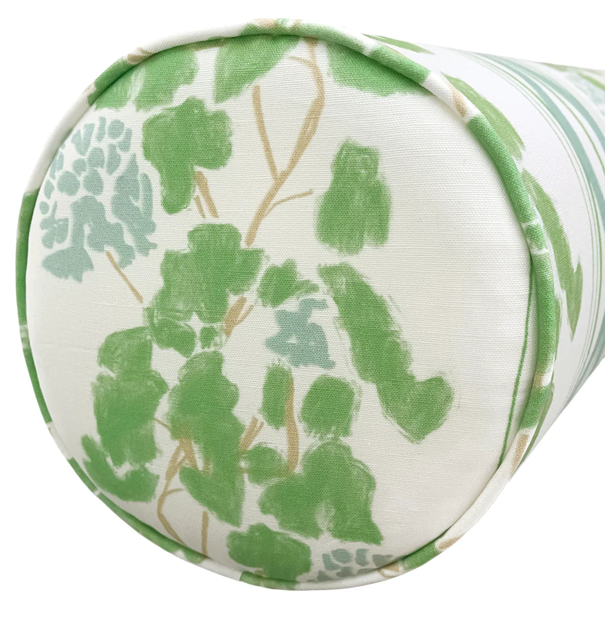 ”Clara- Green” Bolster by artist Lulie Wallace