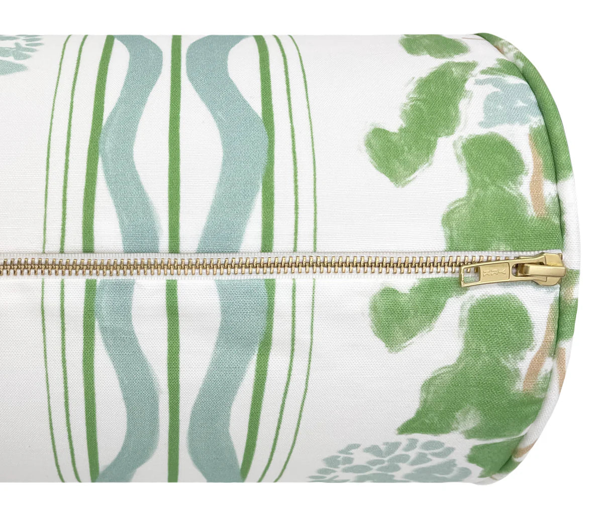 ”Clara- Green” Bolster by artist Lulie Wallace