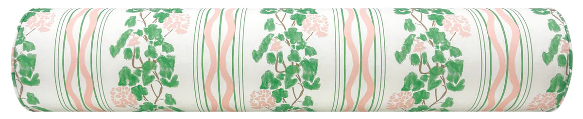 “Clara- Pink” Bolster by artist Lulie Wallace