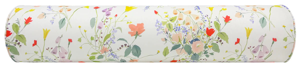 “Flora” Bolster by artist Caitlin McGauley
