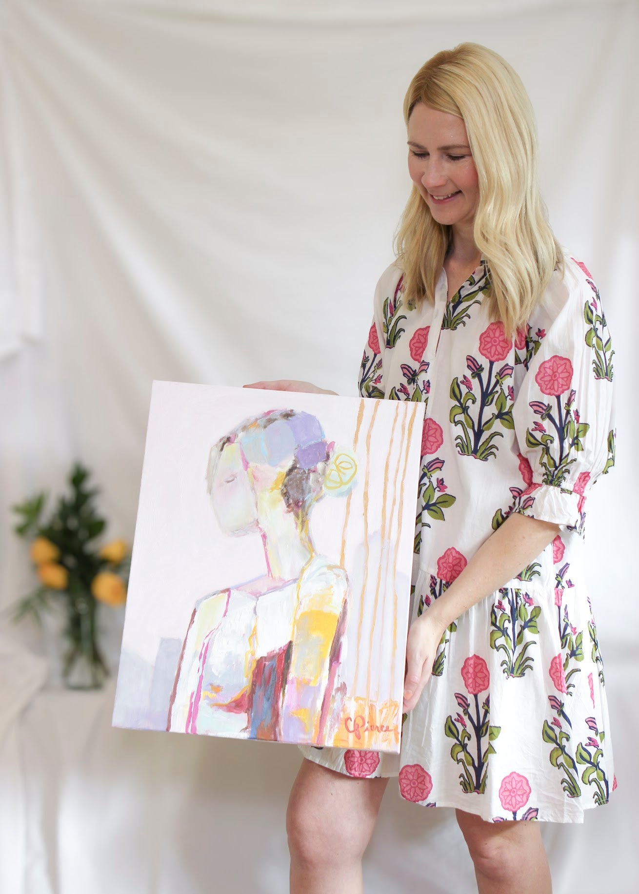 ”Lavender Patchwork” - 16” x 20”