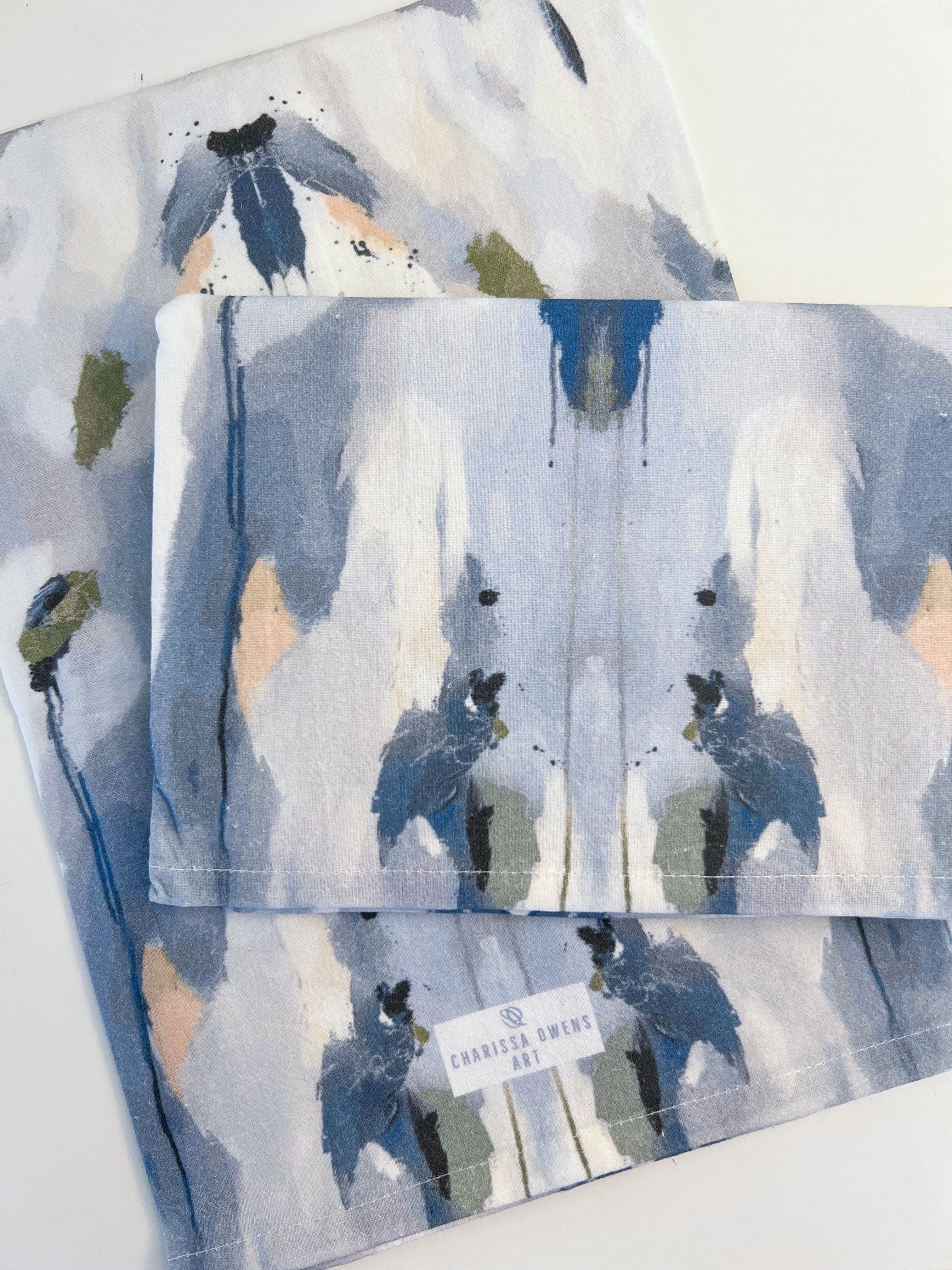 “Abstract” Tea Towel by artist Charissa Owens (Set of 2)