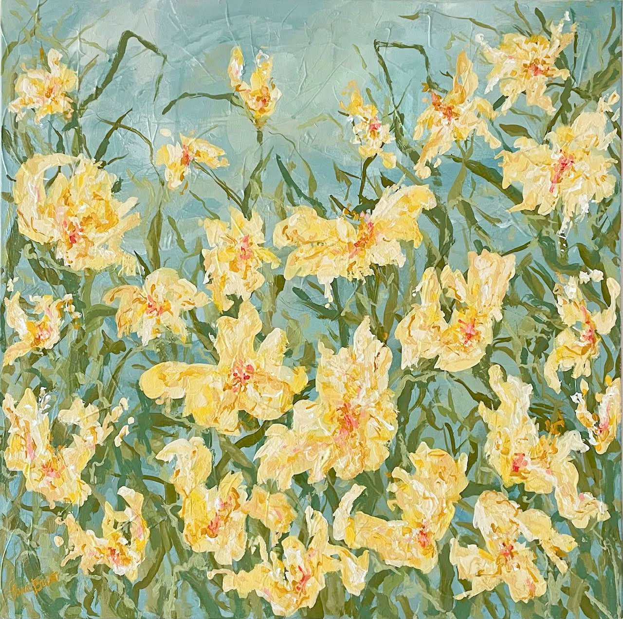 “Yellow Roses of Texas“ - 24” x 24”
