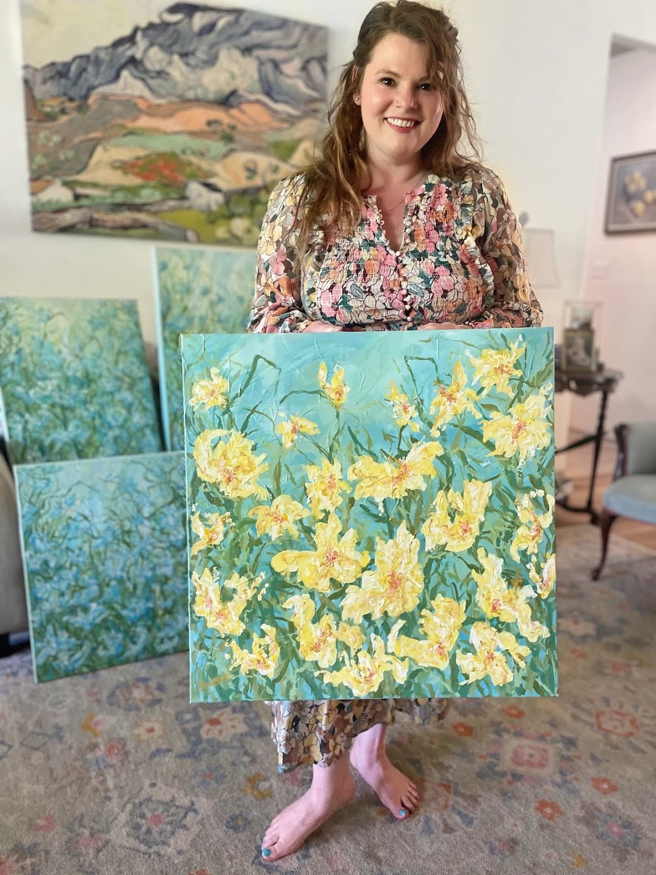 “Yellow Roses of Texas“ - 24” x 24”