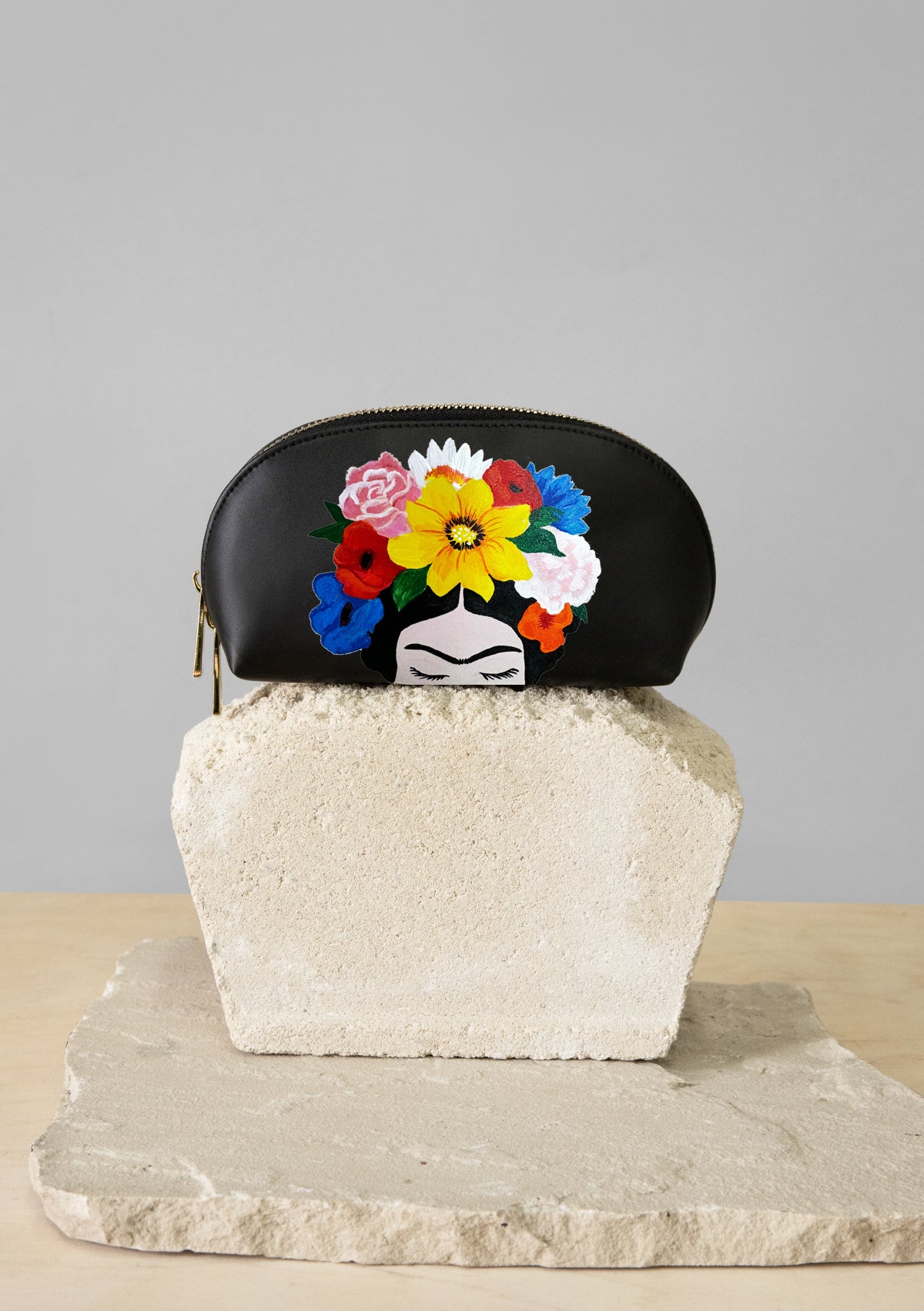 Her Floral Crown Makeup Bag