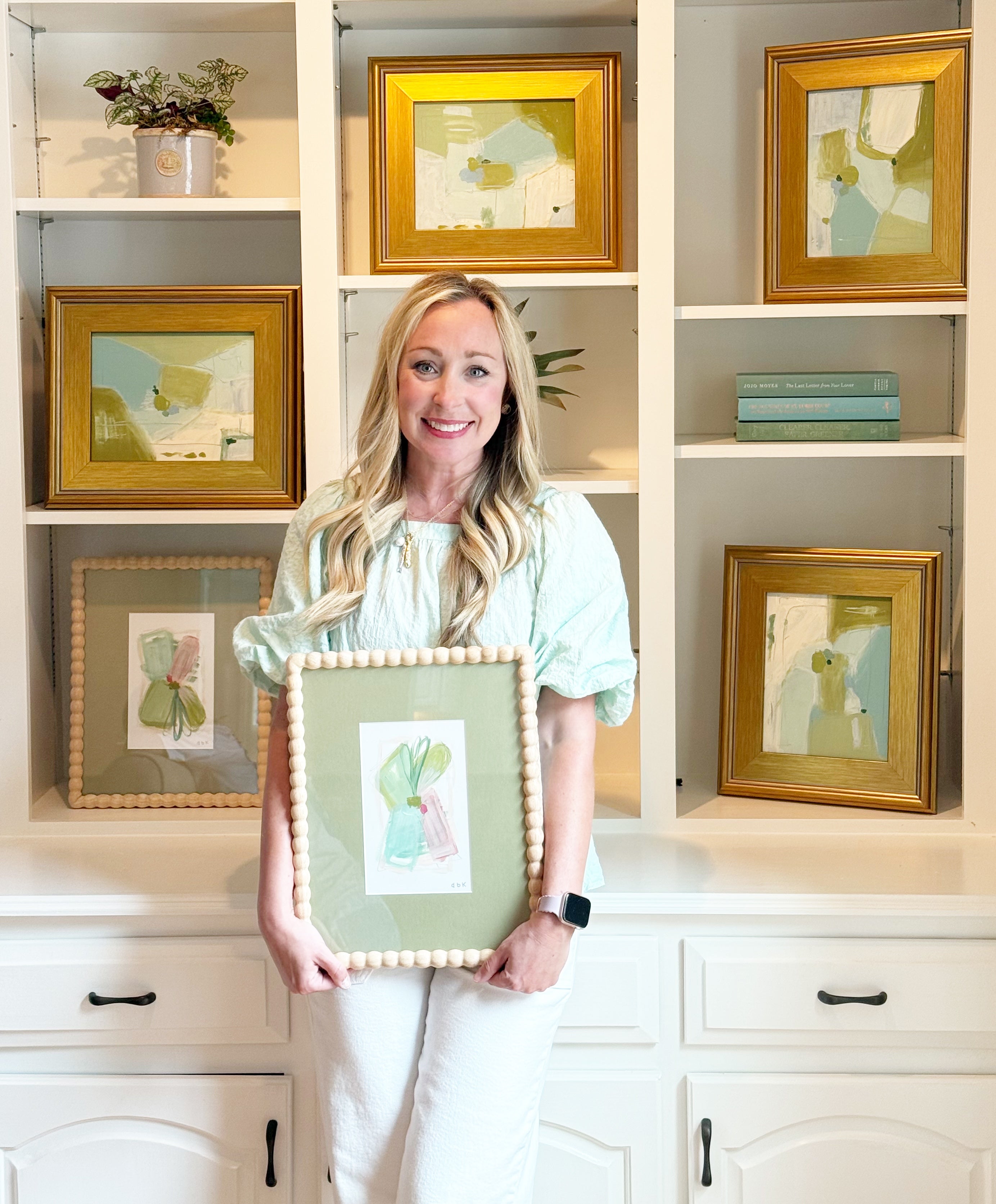 “Seagrass + Sky I” - 13” x 15”