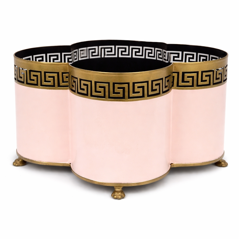 The Enchanted Home Greek Key Quatrefoil Planter - Thumbnail 3
