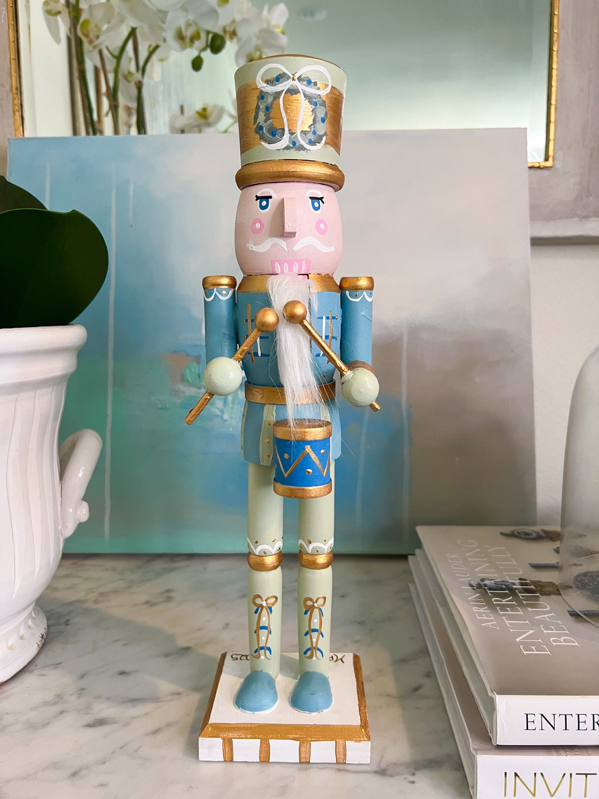 *Preorder* 14” Nutcracker - Blue Drummer