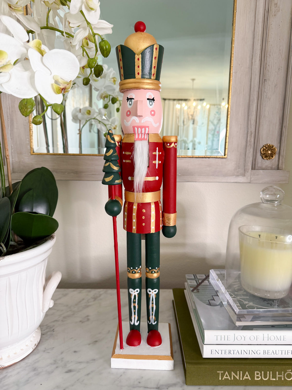 *Preorder* 24” Nutcracker - Red and Green Tree