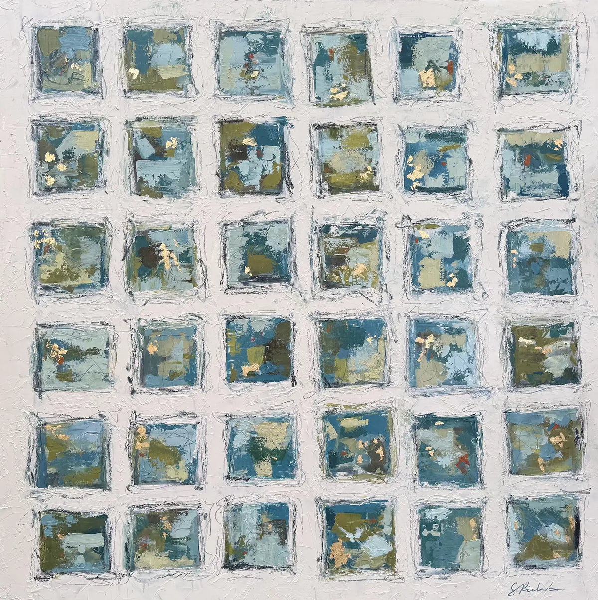 “Gathered Moments” - 48” x 48”
