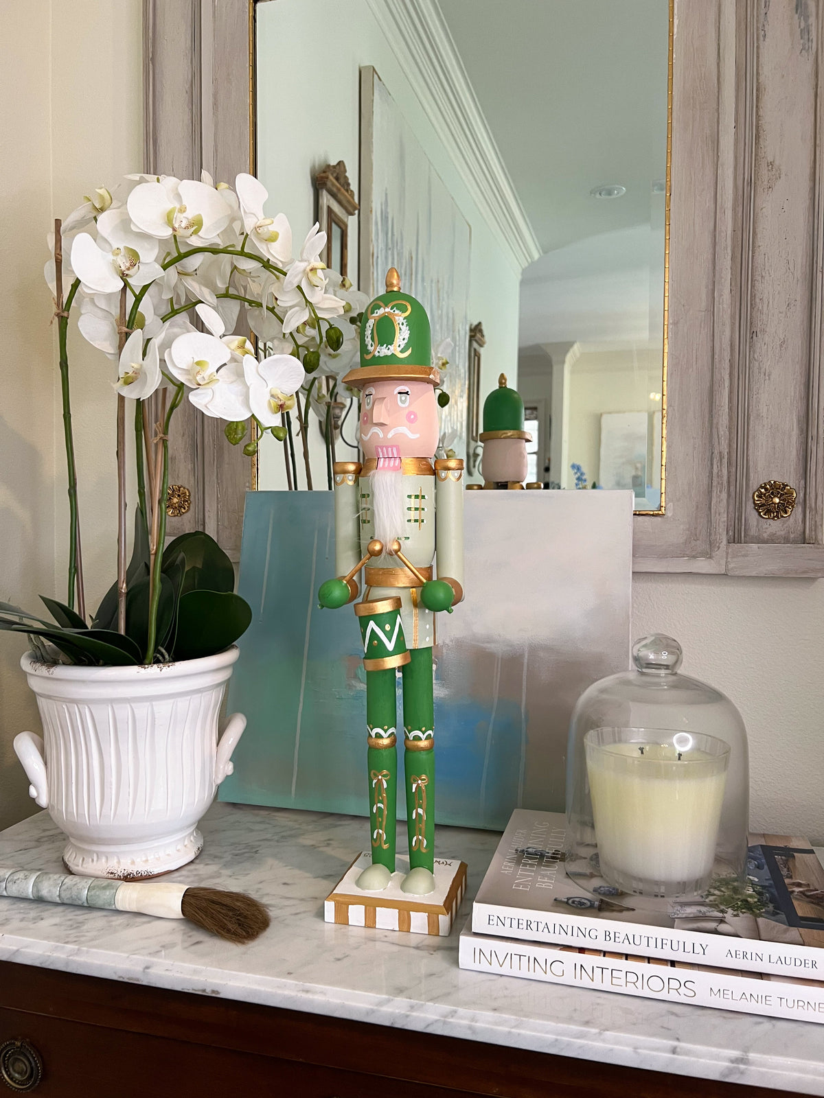 *Preorder* 24” Nutcracker - Green Drummer