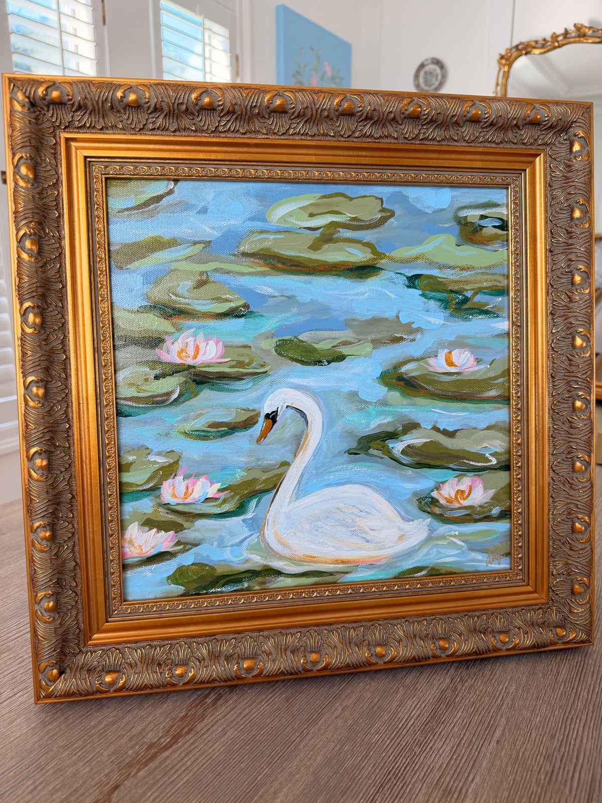 “Swan Song II” - 16” x 16”