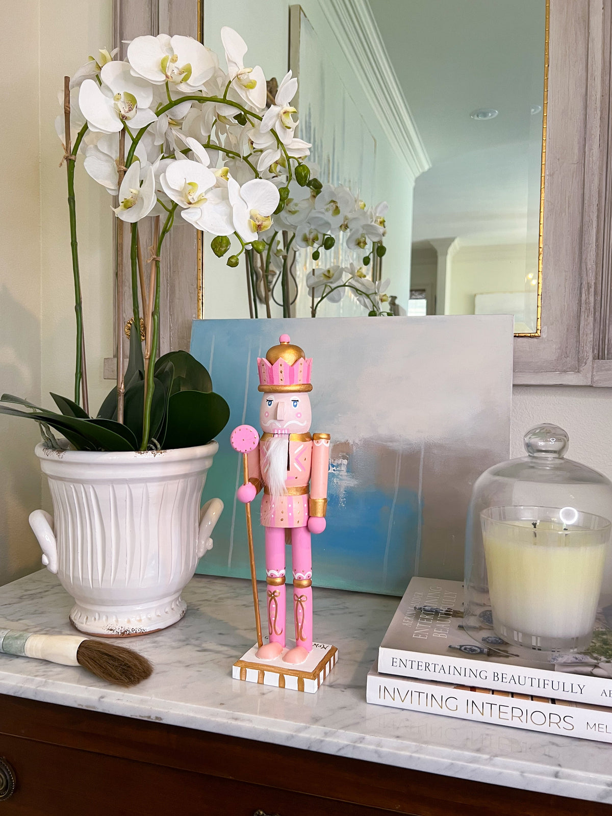 *Preorder* 14” Nutcracker - Pink Drummer