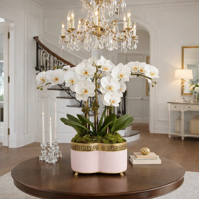 The Enchanted Home Greek Key Quatrefoil Planter - Thumbnail 2