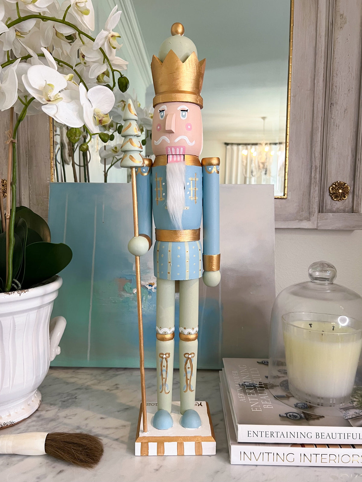 *Preorder* 24” Nutcracker - Blue Tree