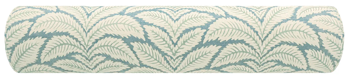 Talavera Linen Aqua Bolster - Brunschwig & Fils