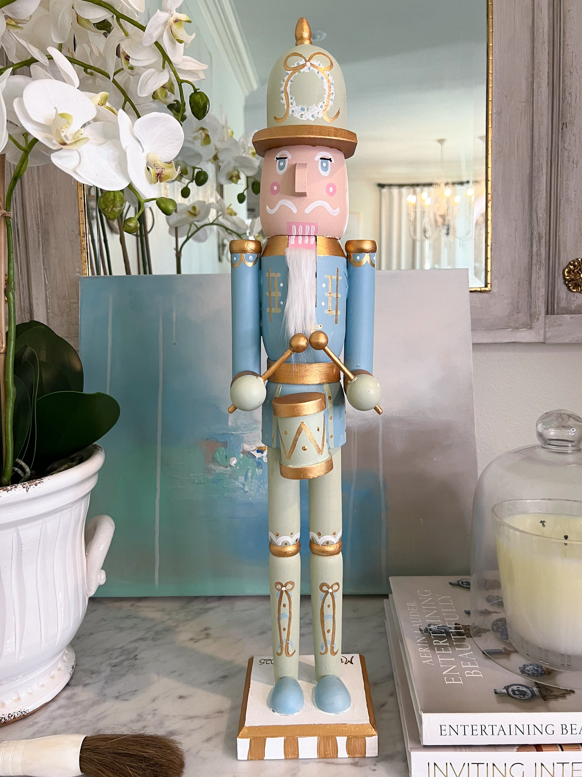 *Preorder* 24” Nutcracker - Blue Drummer