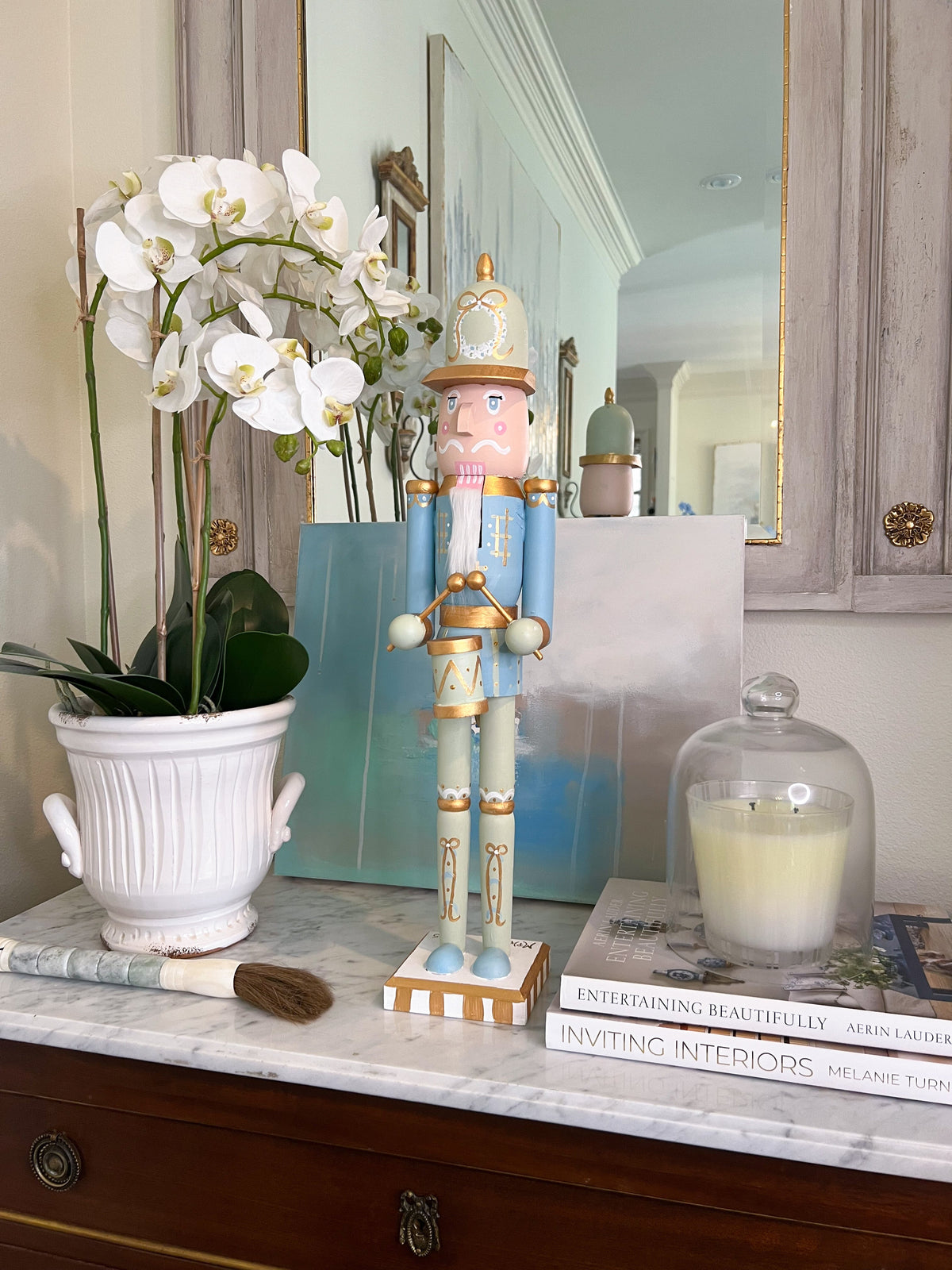 *Preorder* 24” Nutcracker - Blue Drummer