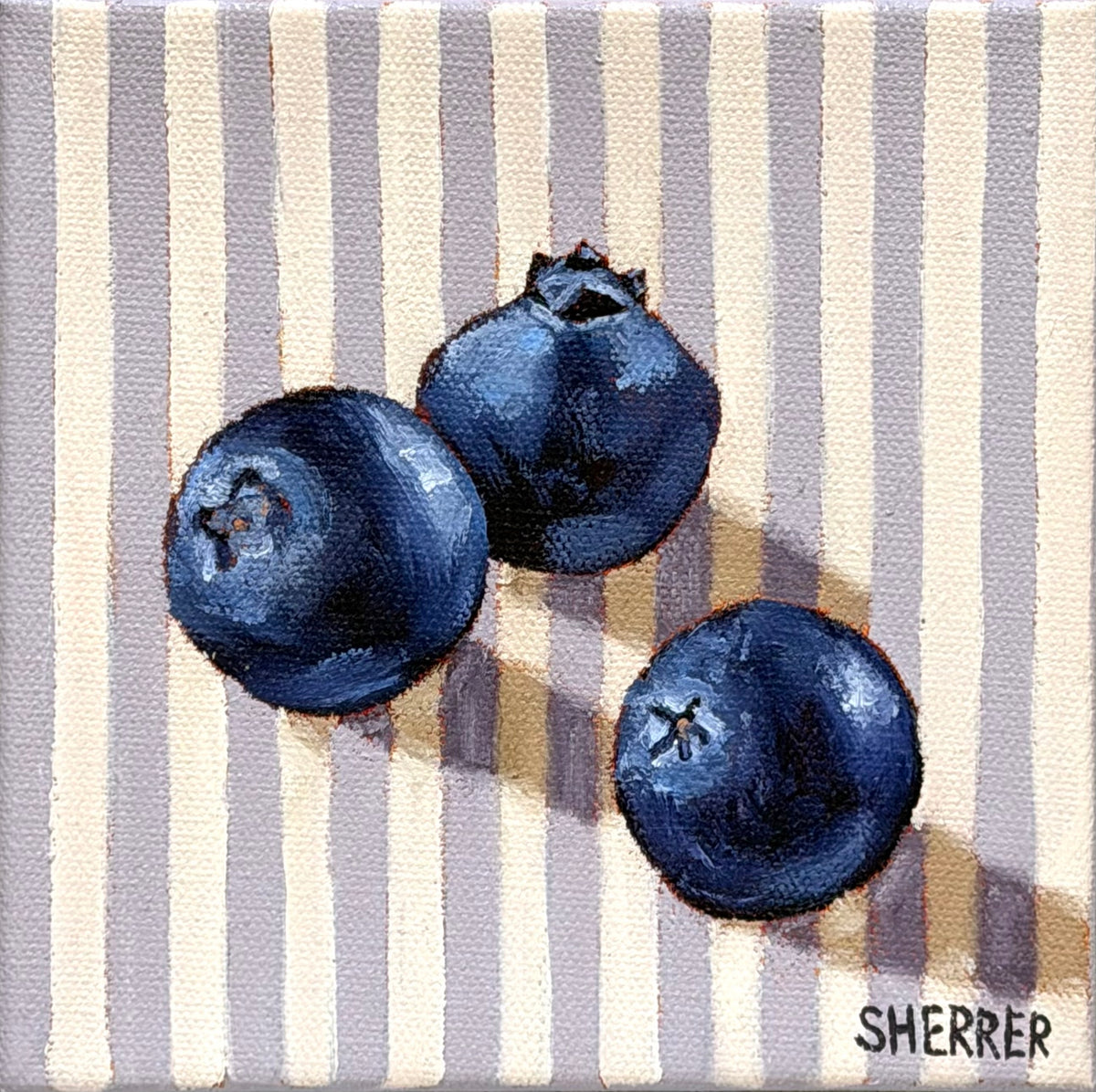 “Lavender Lines” - 6” x 6”