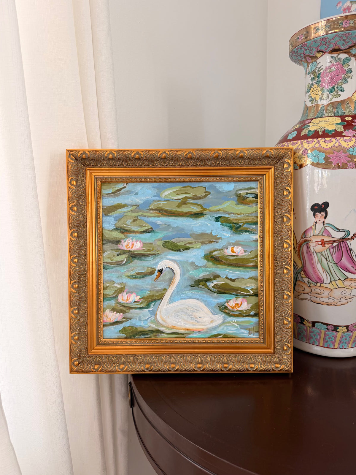 “Swan Song II” - 16” x 16”