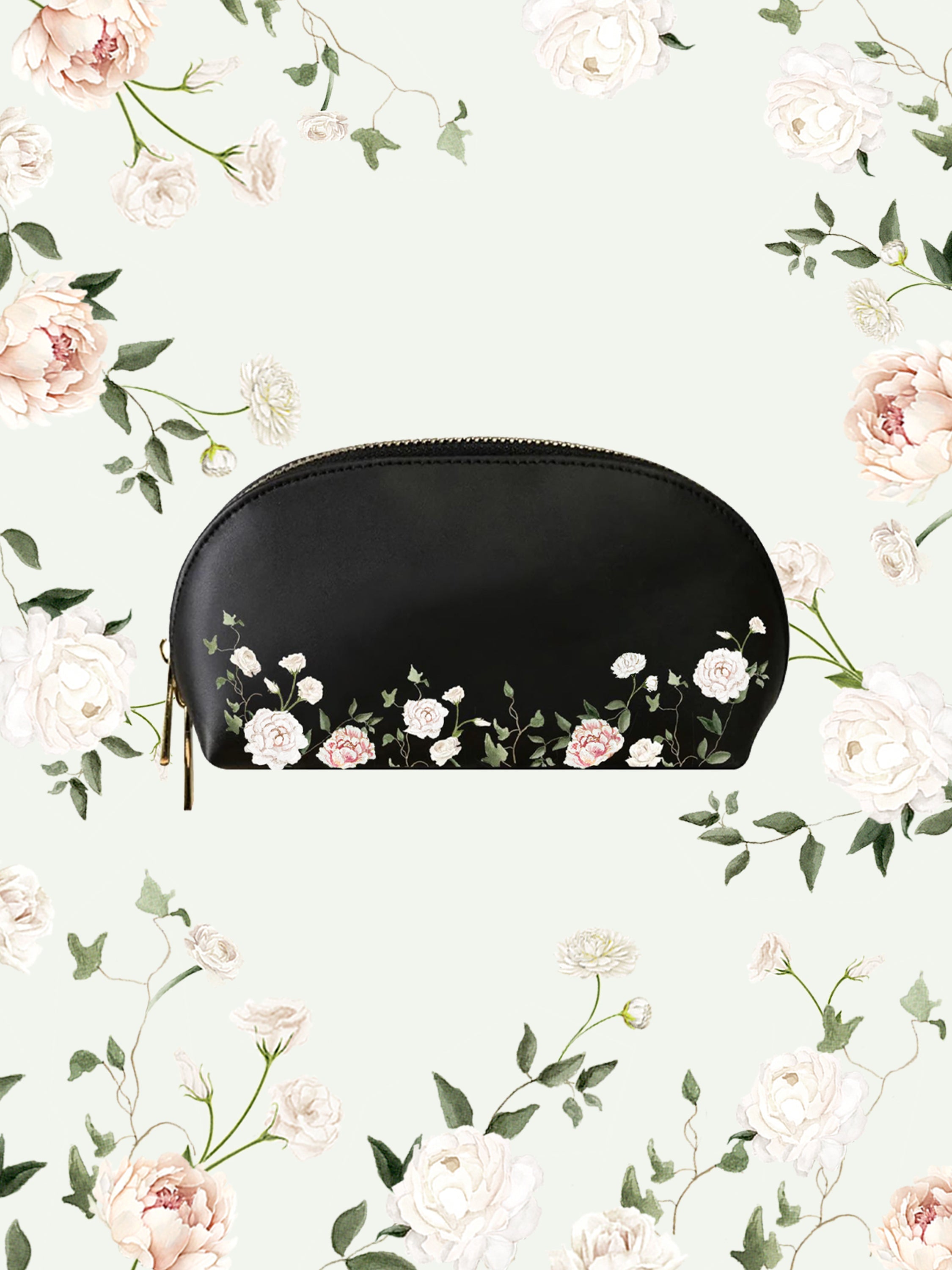 Blush Black Makeup Bag |  Emily Mayne Studio x ALEPEL