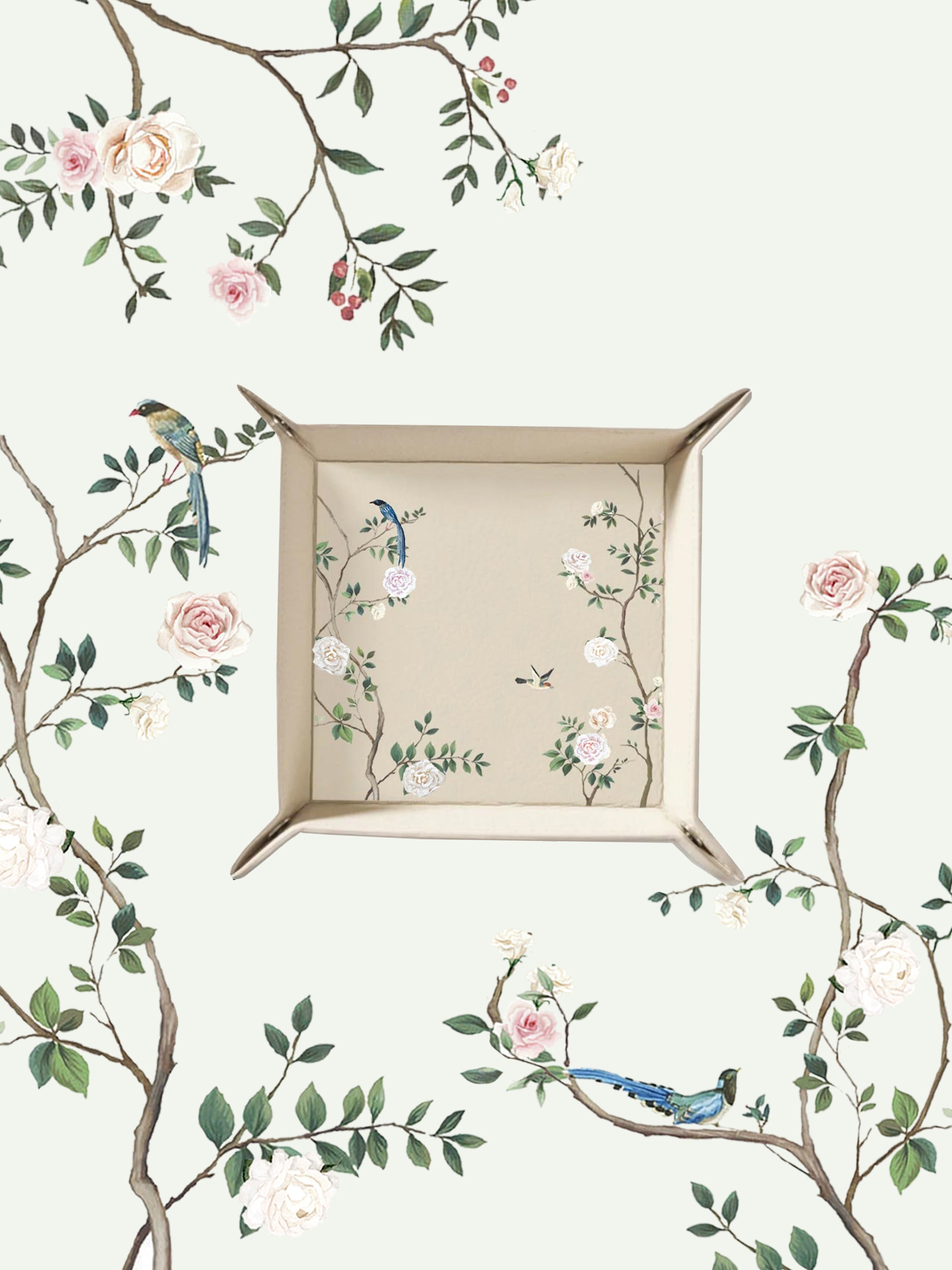 Chinoiserie Beige Tray | Emily Mayne Studio x ALEPEL