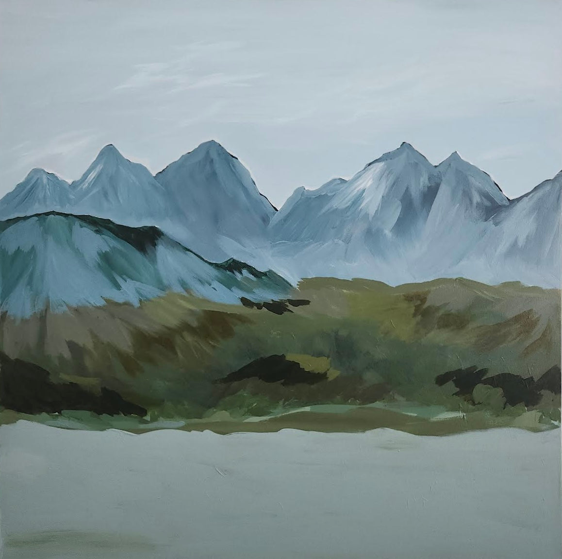 "Mountain Majesties" - 36” x 36”